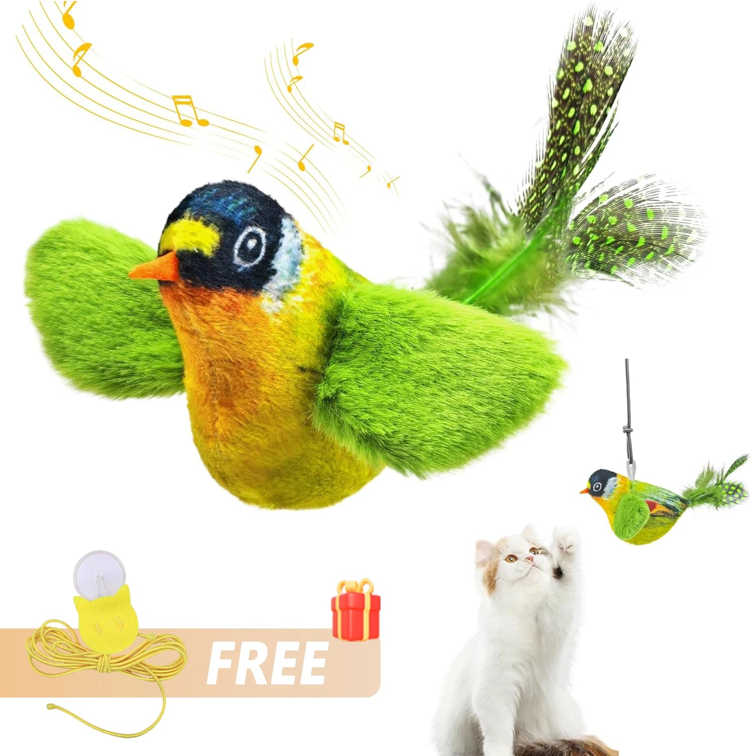 A fun toy, its a happy cat, no Need of supervision, where your cat can play alone.