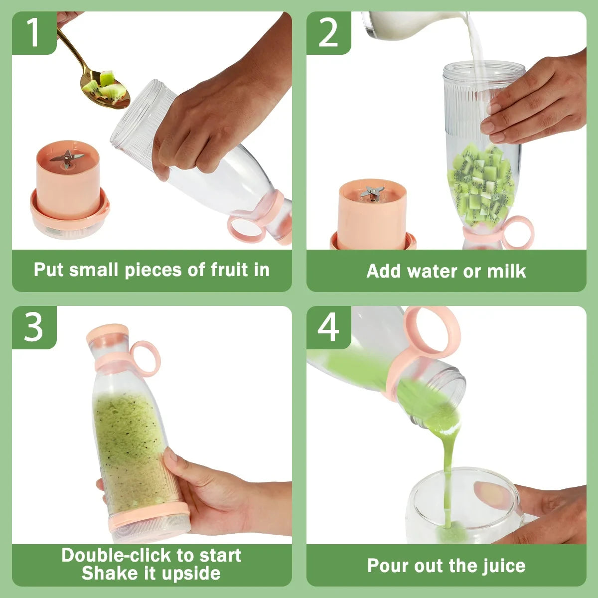 Fast way to blend anywhere you are. (portable)
